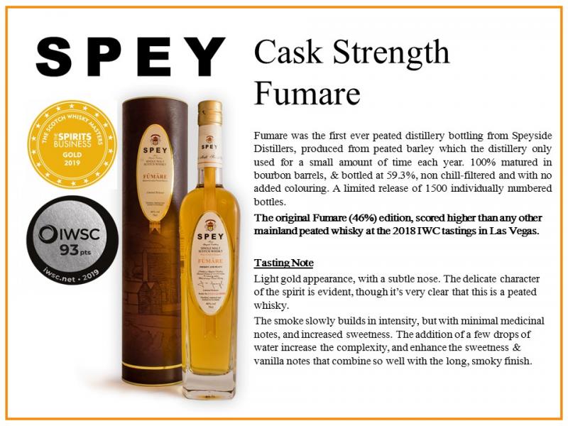 Spey Fumare Cask Strength Tasting Note