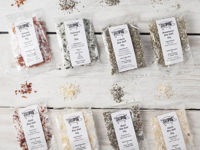 Flavoured Sea Salt Collection with 7 Flavoured Sea Salts