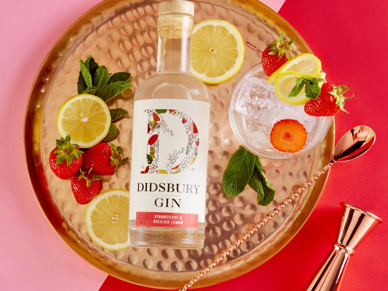 Product image for Strawberry & Sicilian Lemon Didsbury Gin 