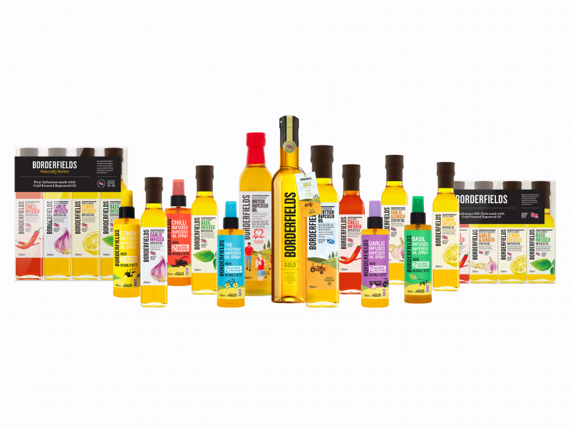 Range of Cold Pressed Rapeseed Oils, Infusions & Sprays