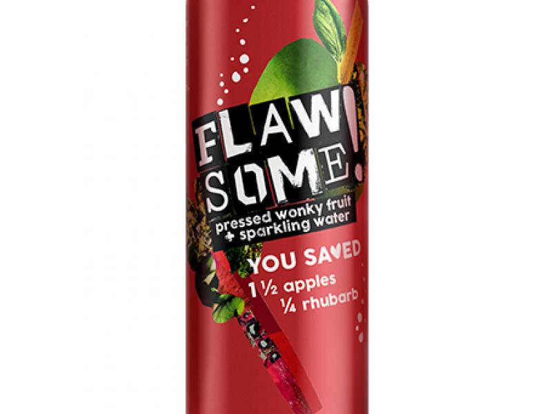 Product image for Flawsome! Apple & Rhubarb - Lightly Sparkling Juice (24x250ml)