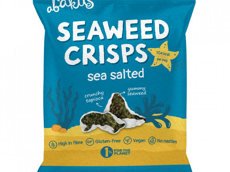 image of a bag seaweed crisps sea salted