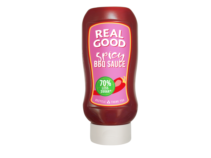 Real Good Spicy BBQ Sauce 70% Less Sugar