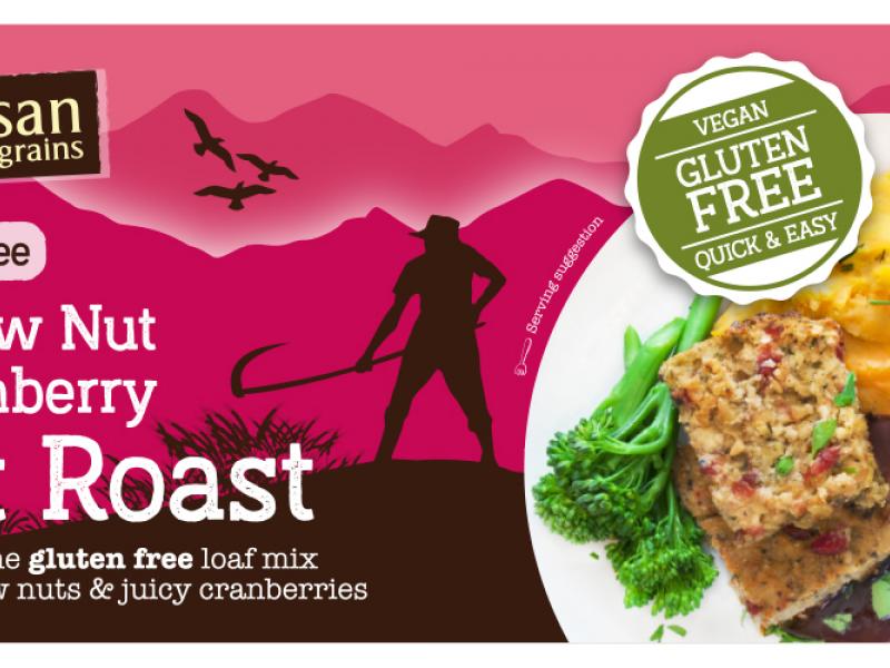 Product image for Artisan Grains Nut Roast - Gluten Free Cashew Nut &amp; Cranberry