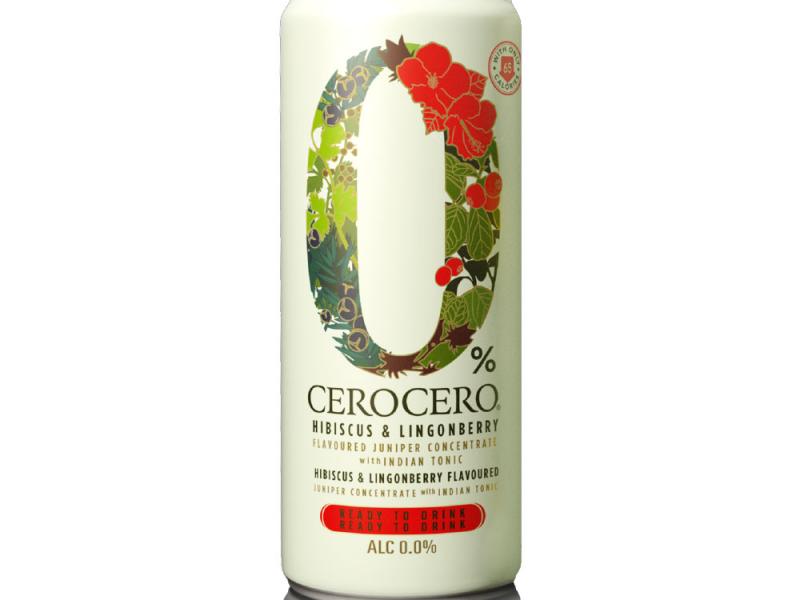 Product image for Cero Cero - Juniper, Coriander, Hibiscus &amp; Lingonberry with Indian Tonic RTD (HALAL)