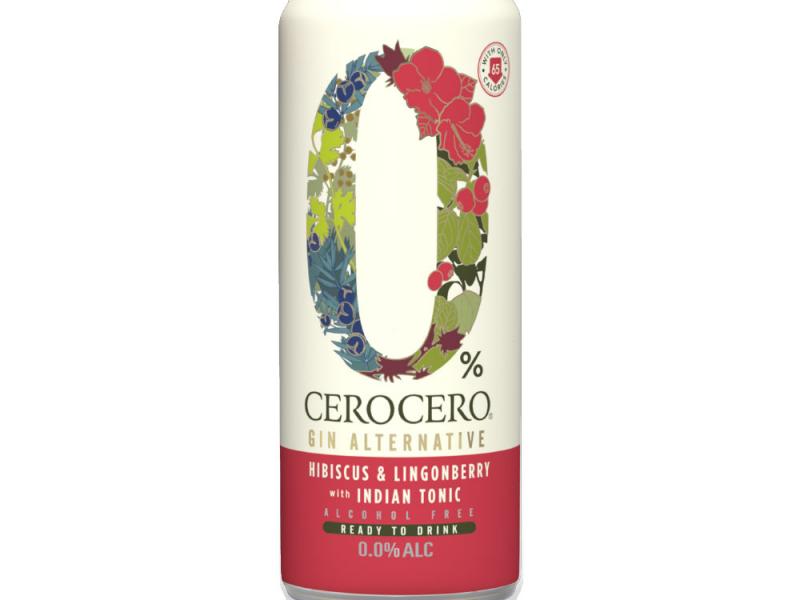 Product image for Cero Cero - Juniper, Coriander, Hibiscus &amp; Lingonberry with Indian Tonic RTD