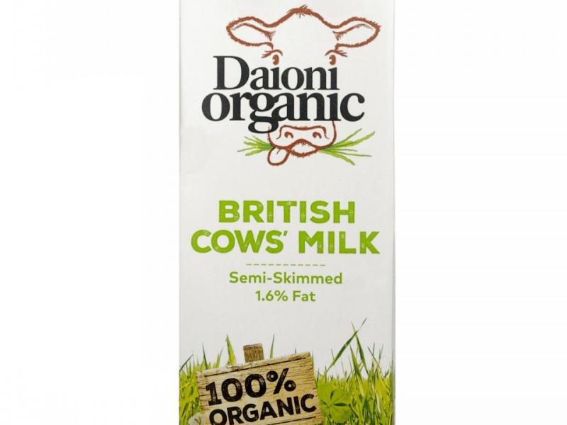 Product image for Daioni Organic Semi-Skimmed milk
