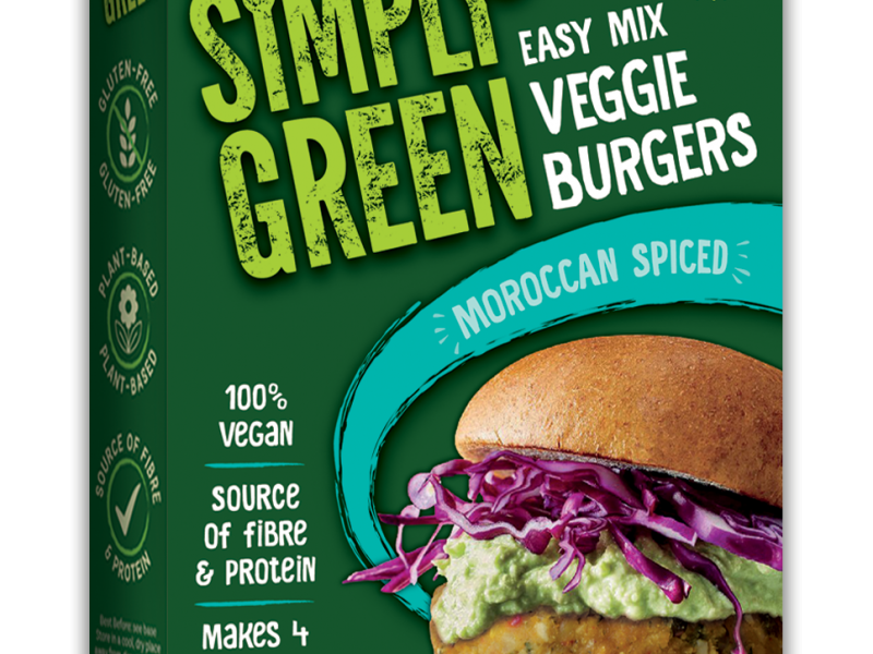 Product image for Simply Green Moroccan Spiced Veggie Burger Mix