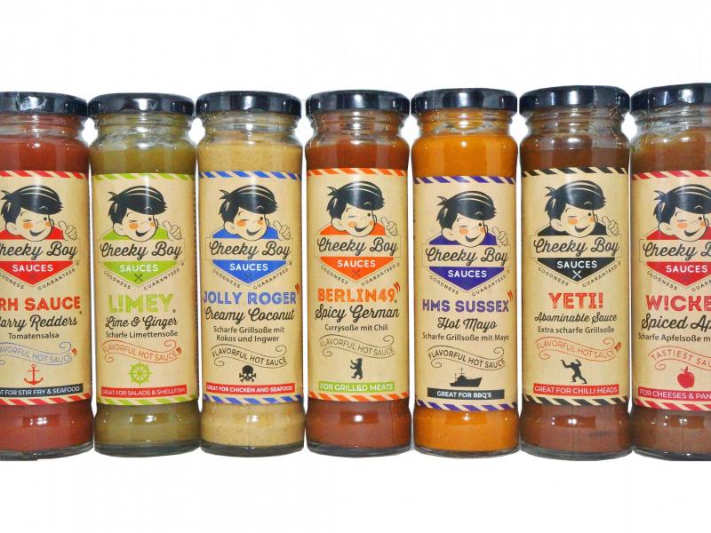 Product image for Cheeky Boy Sauces range